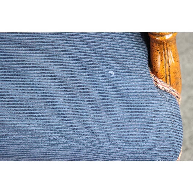 Wood Regency Style Bamboo & Cherry Armchairs For Sale - Image 7 of 9