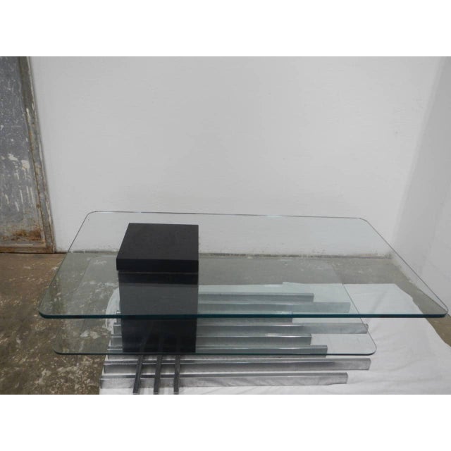 Tempered Glass Coffee Table by Vittorio Dassi, 1960s For Sale - Image 9 of 13