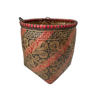 1960s Old Indonesian Sulawesi Basket For Sale