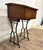 Antique School Desk or Standing Desk With Cast Iron Base For Sale - Image 11 of 12