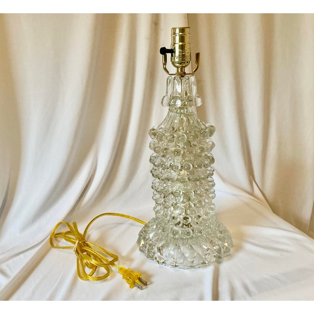 Vintage Carl Fagerlund Style Mid Century Glass Lamp For Sale - Image 11 of 18