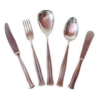 Swedish Alpaca Silver Plated Birgitta Cutlery from 12 Markström Starters, 1960s, Set of 41 For Sale