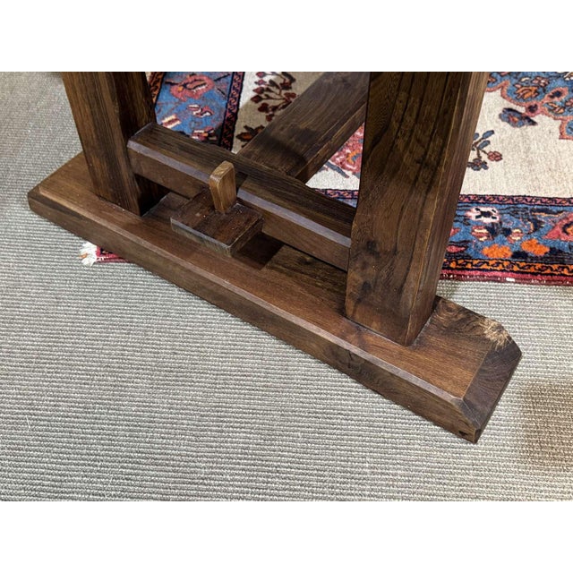 Elm Monastery Table, 1970s For Sale - Image 13 of 18