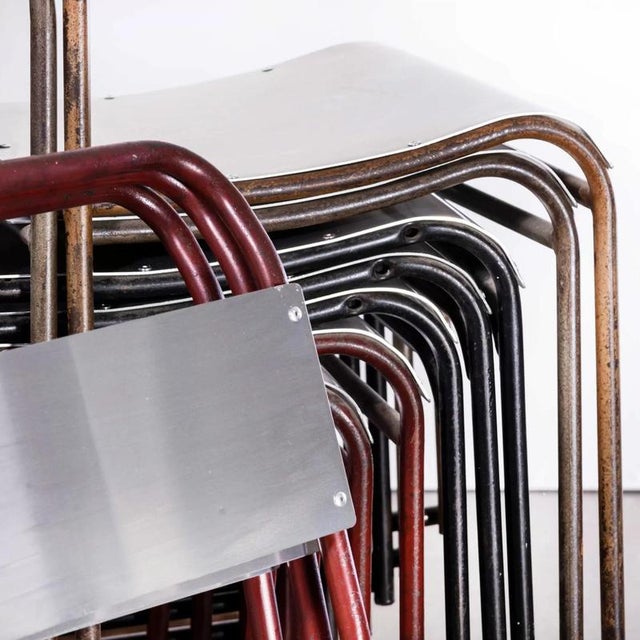 Cox Tubular Metal Outdoor Dining Chairs with Metal Seats from PEL For Sale - Image 4 of 10