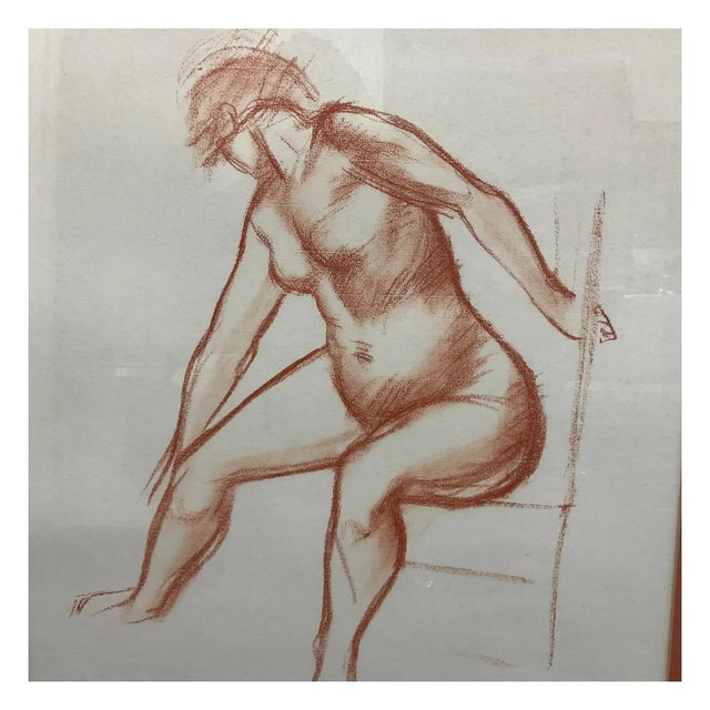 Andre Derain Seated Woman Limited Edition Lithograph 1957. Numbered 18 of the 300 edition lower left and stamped 'Atelier...