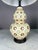 Ceramic Blue & Black Mosaic Floral Pattern Table Lamp For Sale In New York - Image 6 of 6