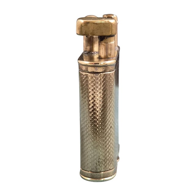 Gold-Plated B Straight-Arm Petrol Lighter from Dunhill, 1920s For Sale - Image 4 of 12