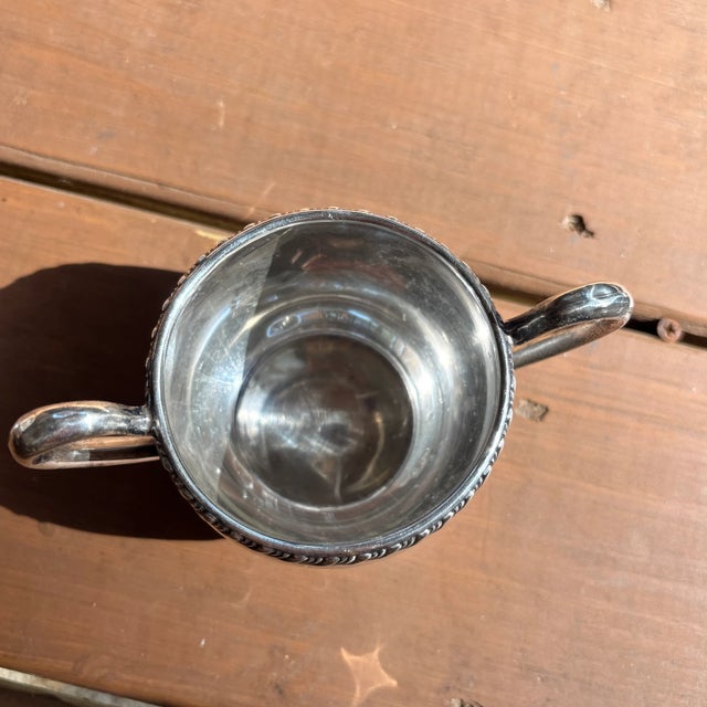 Early 20th Century M. Fred Hirsch Co Sterling Creamer and Sugar For Sale - Image 9 of 12