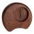 Signed Mid-Century Hand-Carved Wood Desk Clock, No. 37 of 43 For Sale