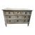 Antique French Louis XVI Style Commode | 1930s Painted Cherrywood Chest of Drawers | Light Gray Distressed Finish For Sale