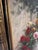 XL Framed Vintage Floral Landscape Oil Painting For Sale - Image 9 of 13