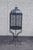 Vintage Wrought Iron Garden Bird Cage On Stand For Sale - Image 16 of 18