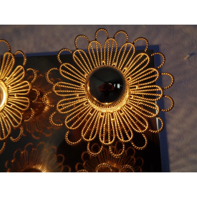 Space Age Gilt Brass Sconce by Joseph Brumberg, Germany, 1960s For Sale - Image 16 of 17