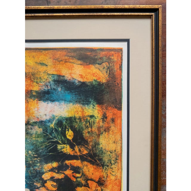 Mid-Century Modern Abstract Lithograph Print by Hoi Lebadang For Sale - Image 4 of 11