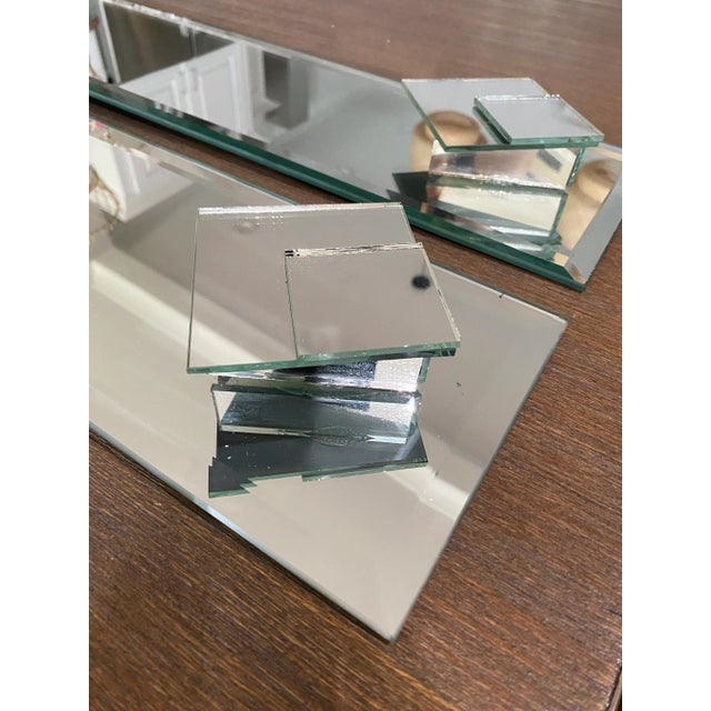 1980s Vintage Art Deco Wall Mirrors - a Pair For Sale In Atlanta - Image 6 of 8