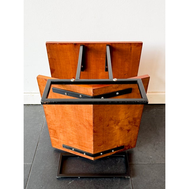 Mid-Century Modern Magazine Table in Wood and Black Metal, 1960s For Sale - Image 15 of 16
