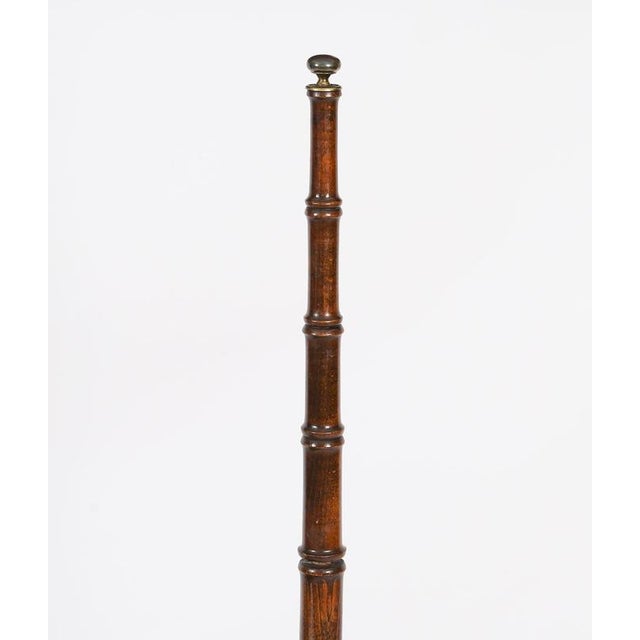Gold Vintage Spiral Mahogany Library Steps, 20th Century For Sale - Image 8 of 11