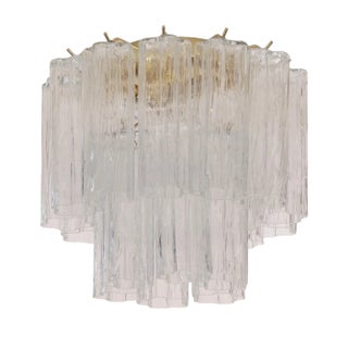 Ceiling Light with Murano Trunci Glass, Italy, 1990s For Sale