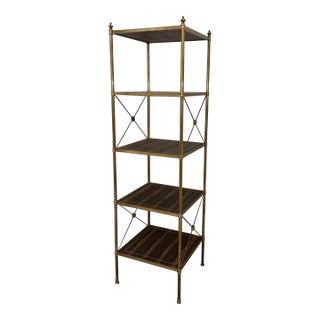 Baker Transitional Edwardian Etagere For Sale