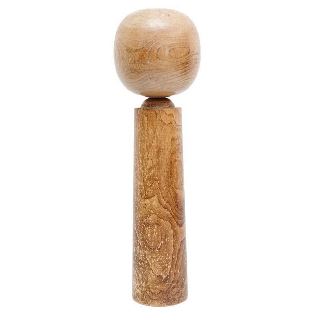 Mid-Century Modern Japanese Wood Kokeshi Doll, 1940s For Sale - Image 16 of 16