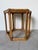 Wood Vintage Bamboo & Rattan Hexagon Side Table For Sale - Image 7 of 13