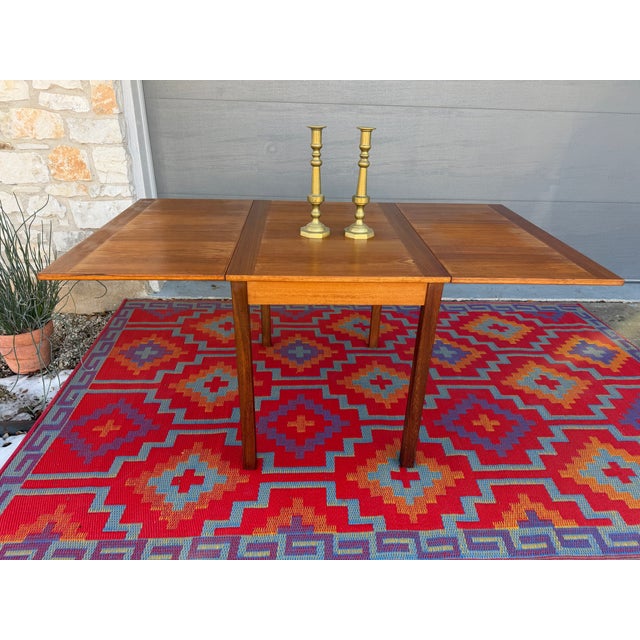 1960s Teak Drop Leaf Dining Table For Sale - Image 9 of 13