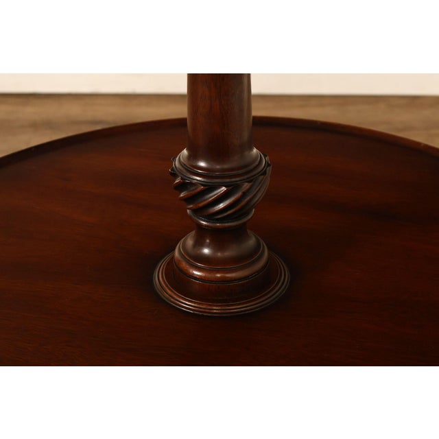 Kittinger Colonial Williamsburg CW 25 George III Style Mahogany Dumbwaiter Table For Sale - Image 11 of 18