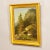 Summer Mountain Landscape with Hiker on Trail, 19th Century, Oil on Canvas, Framed For Sale - Image 3 of 8