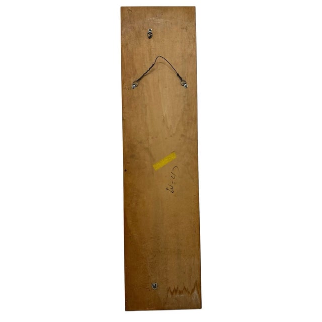 1960s Mid-Century Modern Harris G. Strong Porcelain Tile Wall Art Guitar Hanging For Sale - Image 5 of 5