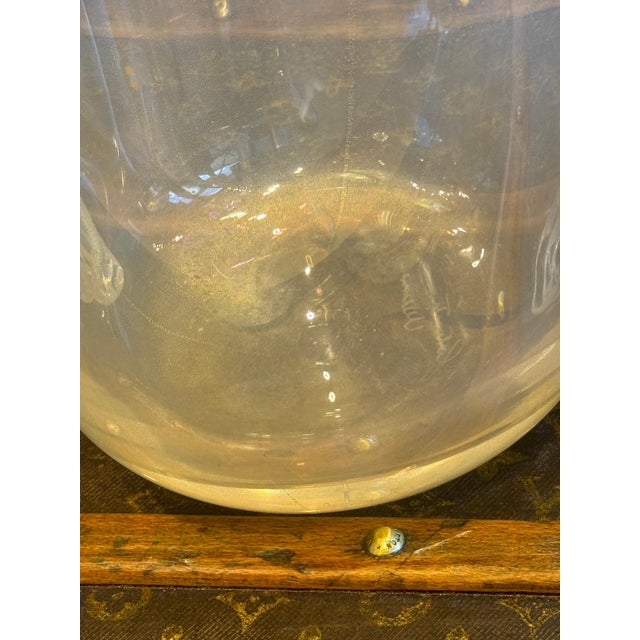 Venetian Gilt and Iridescent Glass Vase, 1980s For Sale - Image 7 of 16