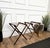 Pair of Italian vintage foldable luggage racks stands