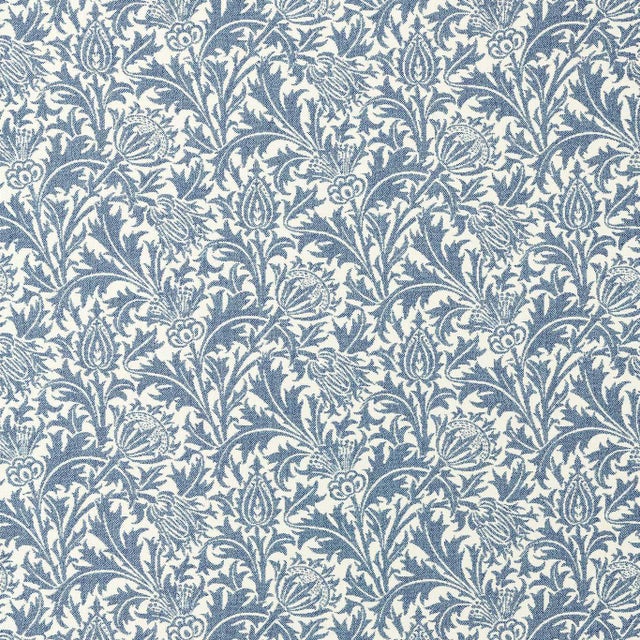 Morris & Co. Thistle Weave Fabric in Woad - a sample For Sale