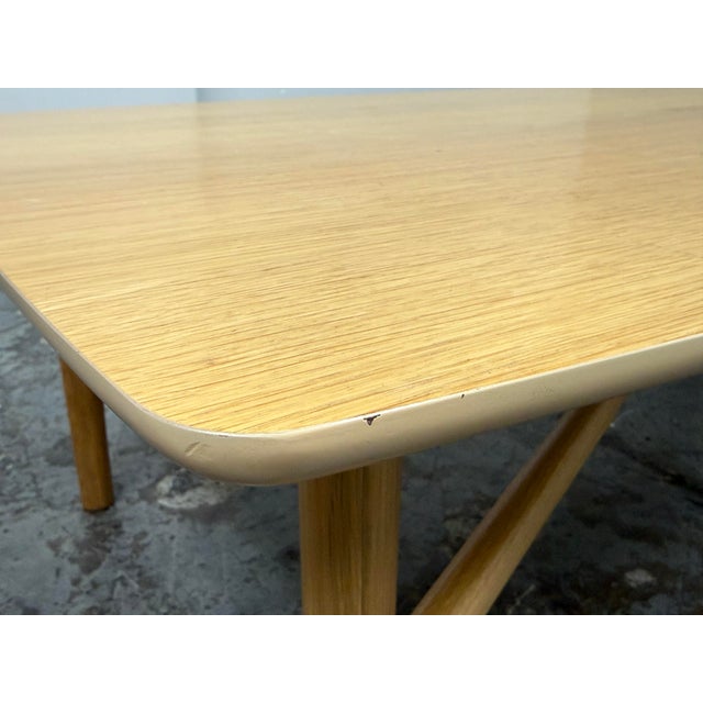 Brown Article Brezza Light Oak Coffee Table For Sale - Image 8 of 12