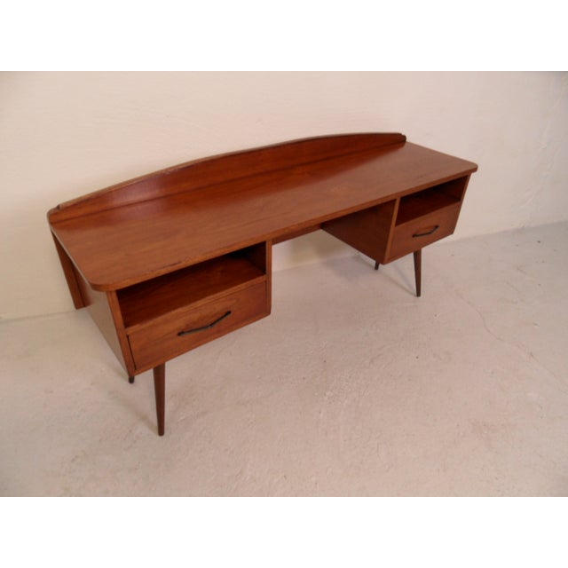 Maroon Vintage Sideboard in Wood, 1950s For Sale - Image 8 of 11