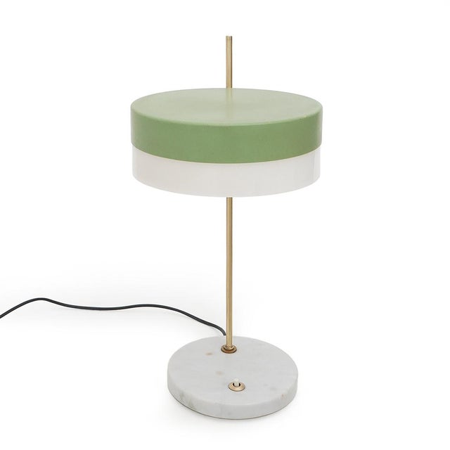 Vintage Table Lamp in Marble and Brass from Stilux, 1950s from Stilux Milano For Sale - Image 4 of 14