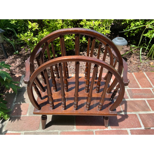 Early 20th Century English Windsor Style Triple Hoop and Turned Spindle ...