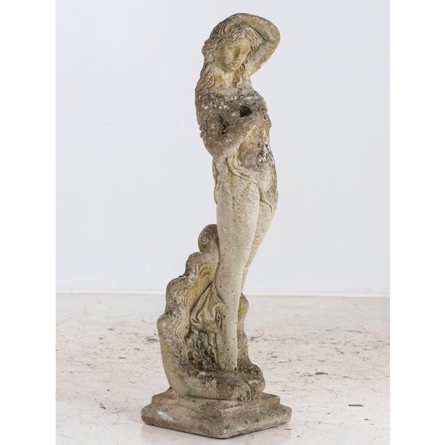 1960s Composite Stone Figure of Venus Emerging From a Shell, England Mid 20th C. For Sale - Image 5 of 11