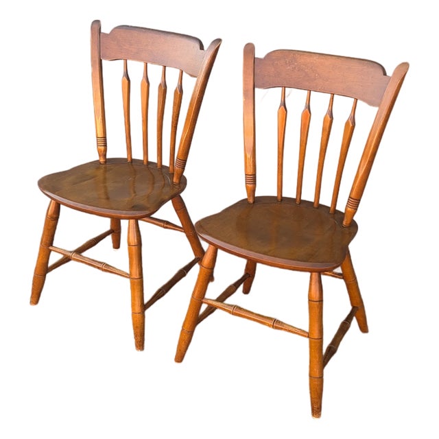 Vintage Ethan Allen Side Chairs - A Pair For Sale