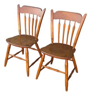 Vintage Ethan Allen Side Chairs - A Pair