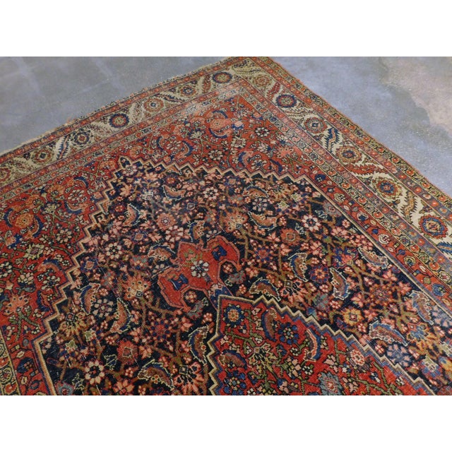 Antique Persian Bijar Rug. 5'6"x 9'2" For Sale In Los Angeles - Image 6 of 13