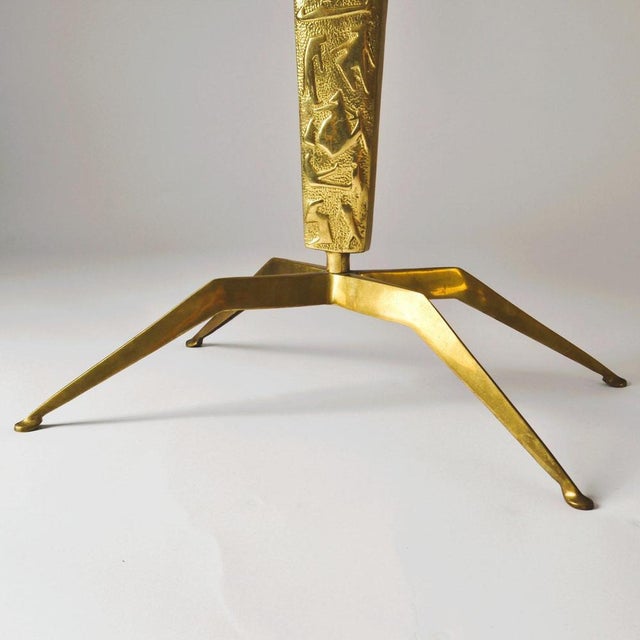 Marble and Bronze Relief Dubè Coffee Tables attributed to Duilio Barnabé for Fontana Arte, Italy, 1955, Set of 2 For Sale - Image 12 of 18