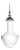 Silver Leaf Lidded White Ceramic Vase For Sale