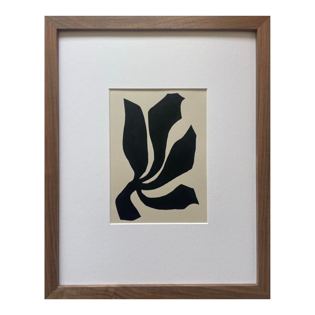 2026 "Insaziabile" Contemporary Abstract Botanical Painting on Cotton Paper by Artist r.k. Red For Sale