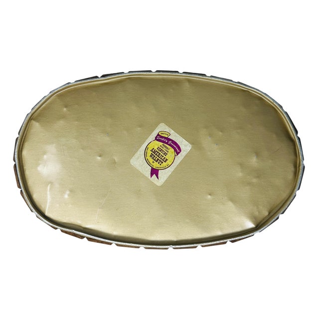 Vintage MCM Gruvwood Walnut Slat Trash Can | Mid Century Modern Wastebasket National Products Louisville Ky | 1964 World's Fair House of Good Taste For Sale - Image 9 of 10