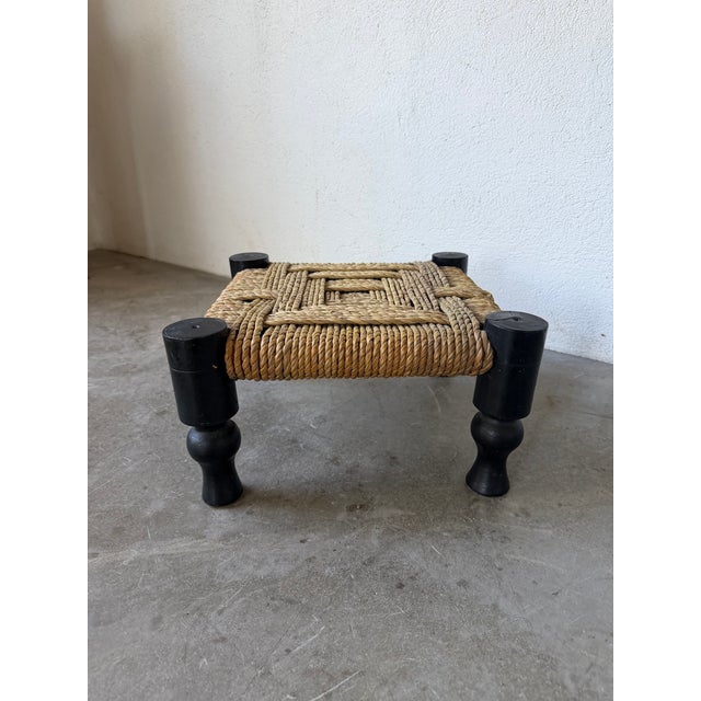 Small Low Stool by Audoux Minet, 1950s For Sale - Image 12 of 18