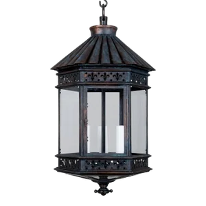 Contemporary French Country Lantern - Copper Bronze