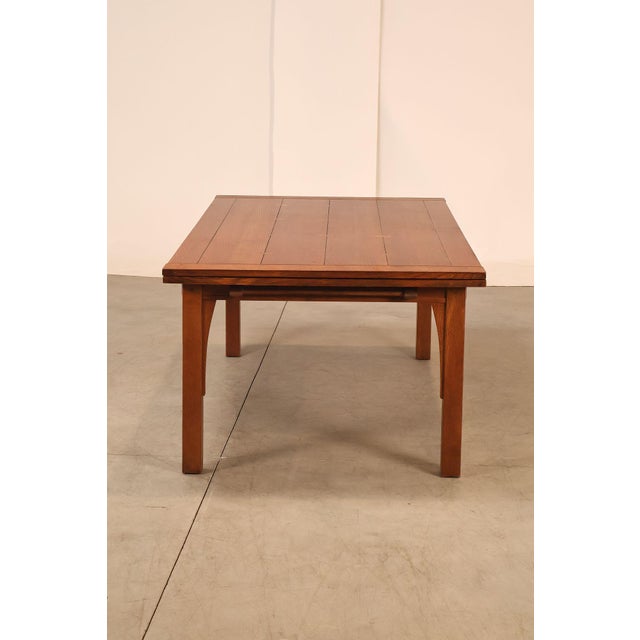 Stickley Mission Collection Oak Extendable Dining Table For Sale - Image 18 of 18