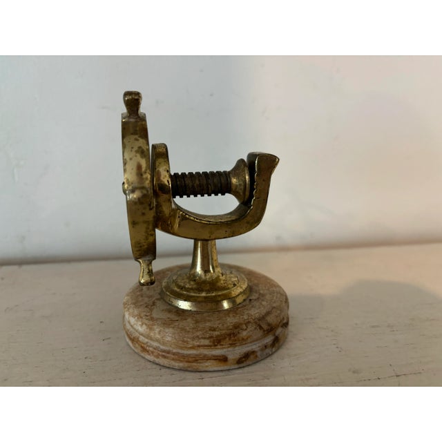 Vintage English Brass Ship's Wheel Nutcracker For Sale In Naples, FL - Image 6 of 8