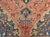 Vintage Farahan Sarouk Rug, Hand-Knotted Wool, Floral Pattern, Rust Red & Blue, 5x7 For Sale - Image 16 of 17