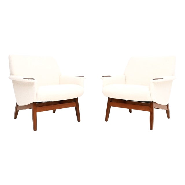 Danish Teak Armchairs, 1960s, Set of 2 For Sale